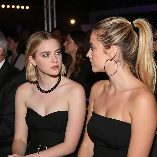 Intense Encounter at a Dimly Lit Event