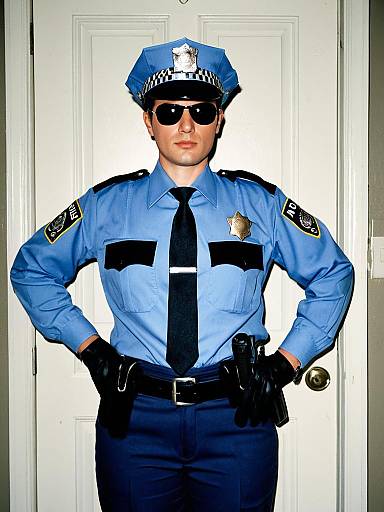 Humorous Male Police Uniform Costume