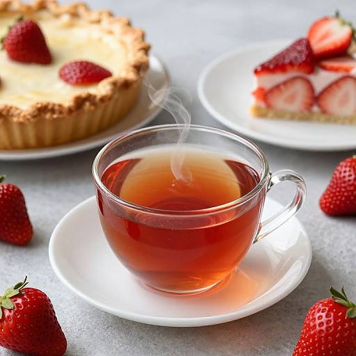 Strawberry Pie Tea Charm