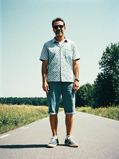 Man in Summer Casual Outfit Photo