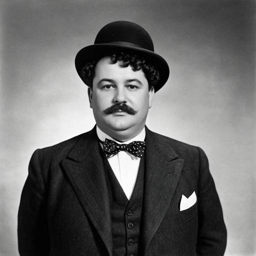 Vintage Portrait of Oliver Hardy