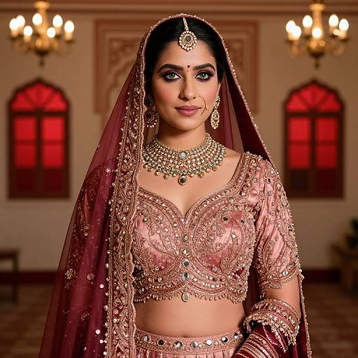 Intricate Indian Bridal Lehenga Details