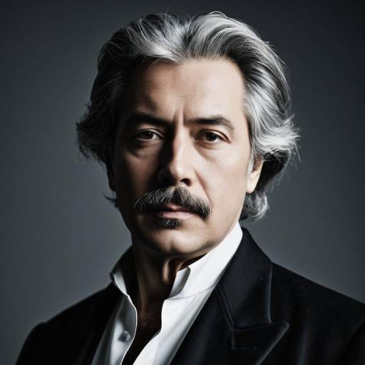 Elegant Russian Composer in Studio Lighting
