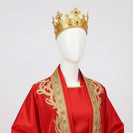Mannequin in Regal Red Robe