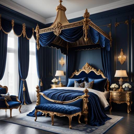Lavish Baroque Bedroom with Rich Textures