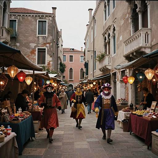 Venetian Market in Cinematic Style