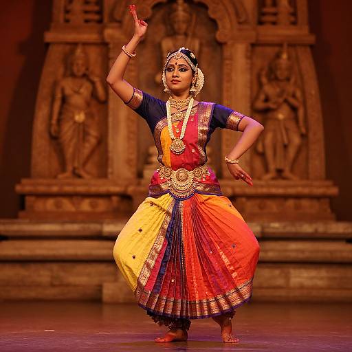 Graceful Indian Classical Dancer