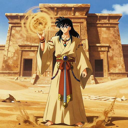 Desert Sorcerer Summoning Sandstorm