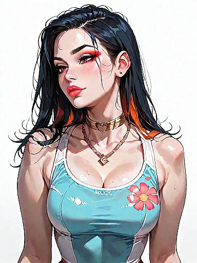 Stylish Woman in Modern Swimwear