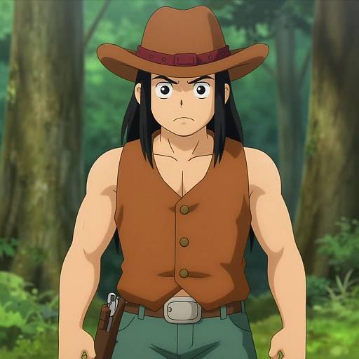 Hyper-Realistic Anime Forest Boy