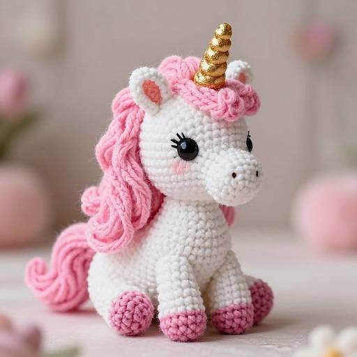 Whimsical Crochet Unicorn in Wonderland