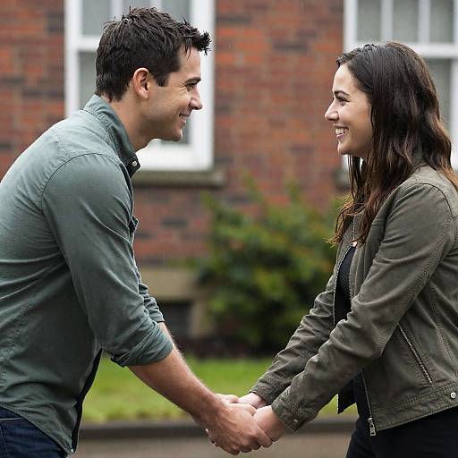 Romantic Rainy Moment Between Couples