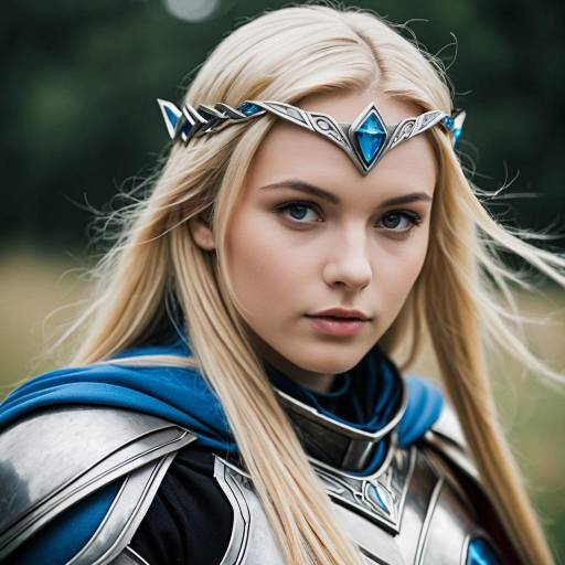 Realistic Anya Cosplay with Armor and Cape