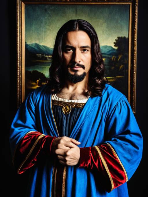 Man in Renaissance Costume Portrait