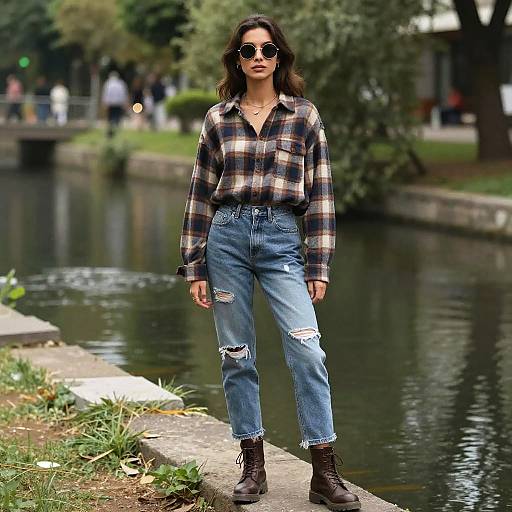 Grunge Style Woman by Serene Waterway