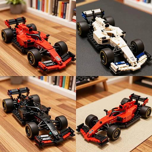 Colorful LEGO Formula 1 Car Collage