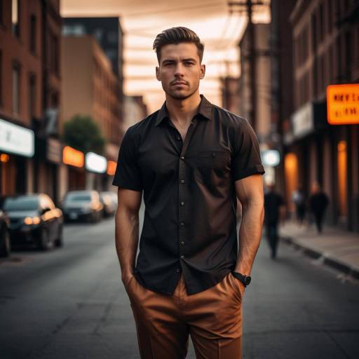 Cinematic Noir Urban Scene at Dusk