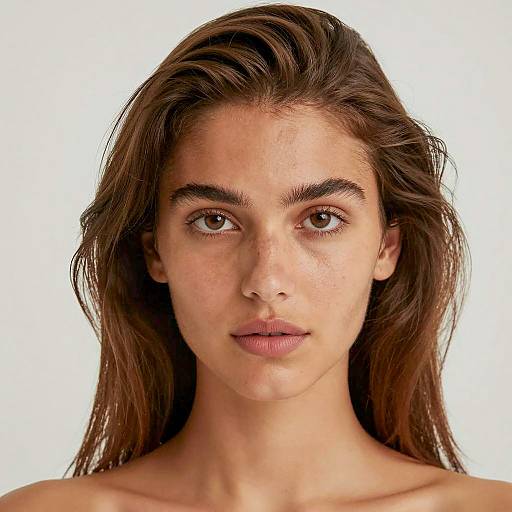 Portrait of a Young Woman with Freckles