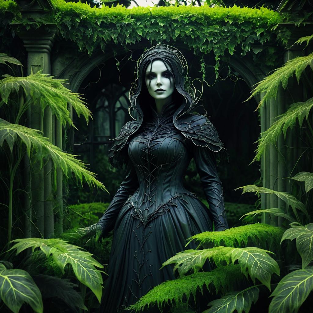 Mysterious Banshee in Haunted Garden