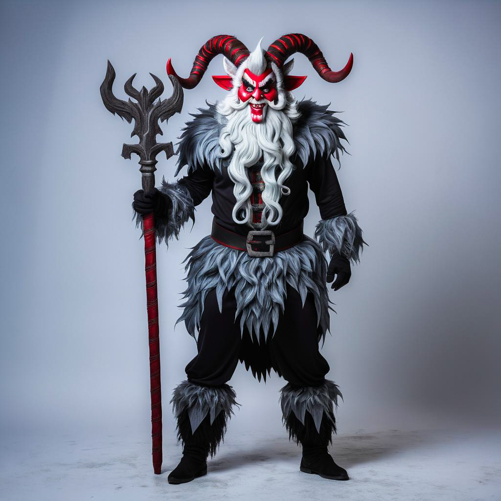 Contemporary Krampus Look with Smirk