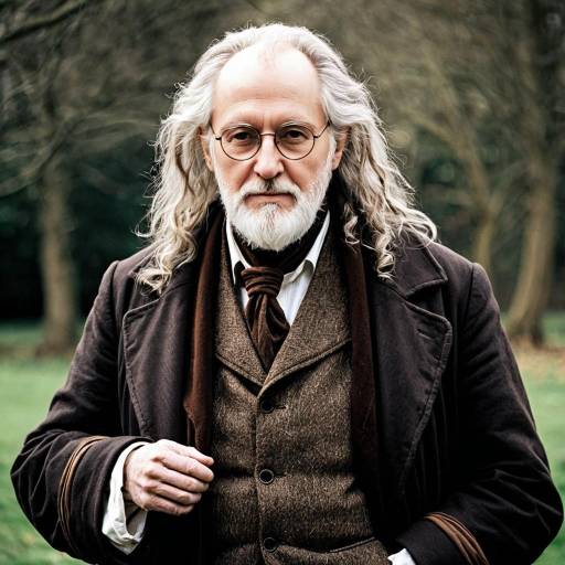 Elderly Male in Vintage Brown Coat and Waistcoat