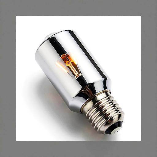 Modern Chrome Light Bulb Holder