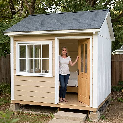 Woman in 50s Builds Debt-Free Tiny Home
