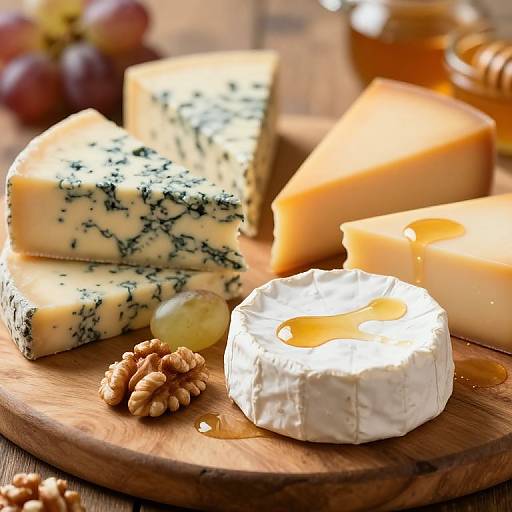 Rustic Cheese Board Close-Up