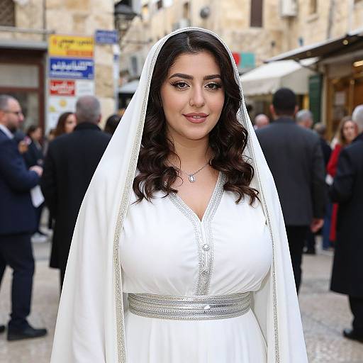 Jewish Bride in Traditional Jerusalem Wedding