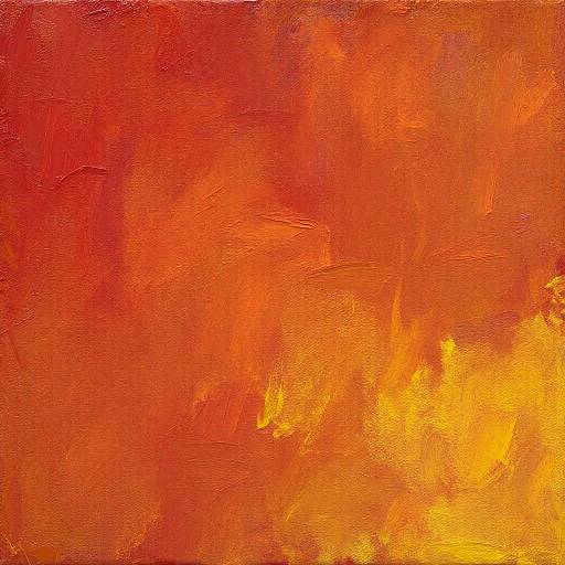 Warm Color Palette on Textured Canvas