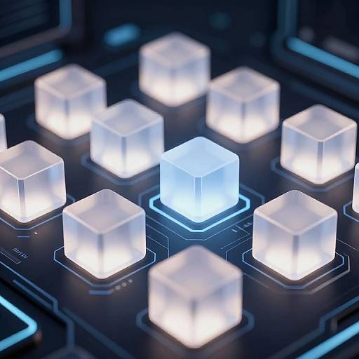 Glowing OpenAI Credits On Digital Grid