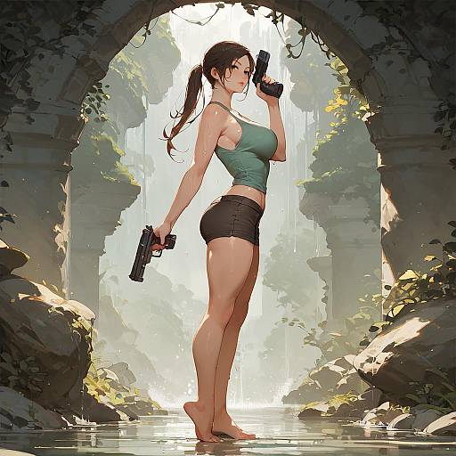 Lara Croft: Confident Adventurer in Action