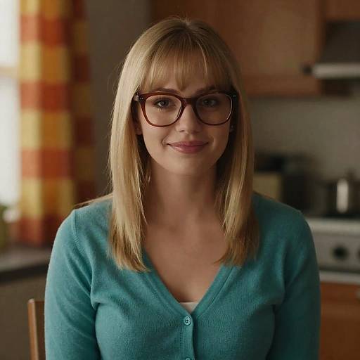 Warm Portrait of a Young Woman