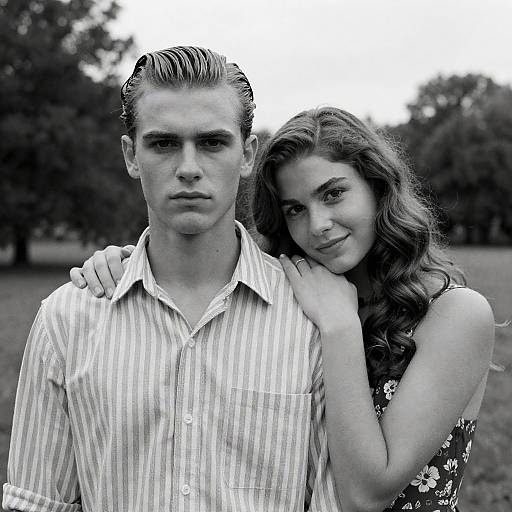 Timeless Love: A Monochrome Moment