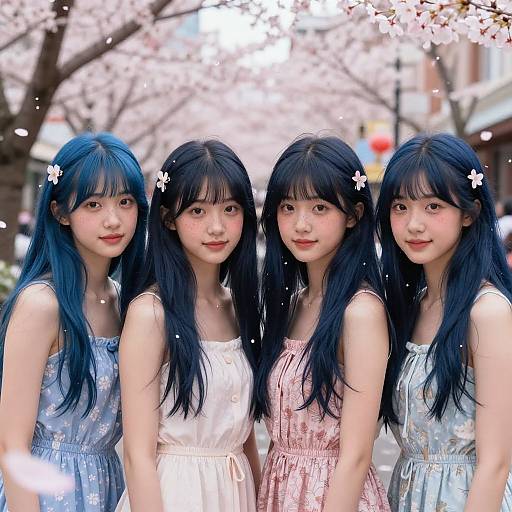 Photorealistic Quadruplet Spring Festival