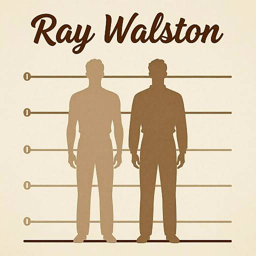 Ray Walston Height Chart Vintage Poster