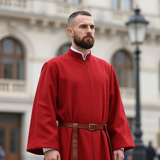 Portrait of Man in Red Robe