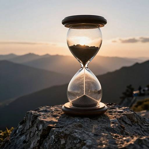 Surreal Mountains of Reversed Hourglasses