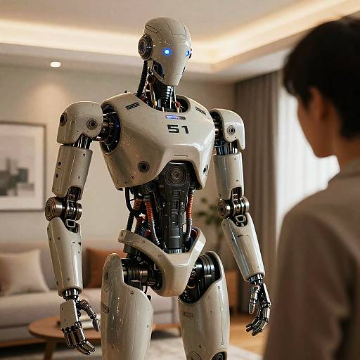 Futuristic Robot and Human Interaction