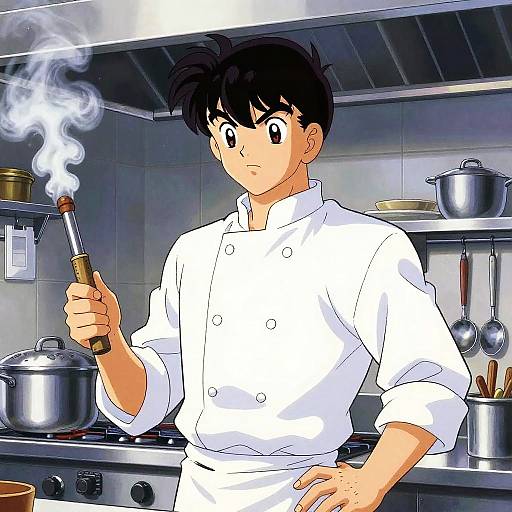 Inventive Chef with Culinary Torch