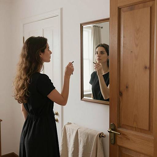 Reflective Moment: Woman at the Door