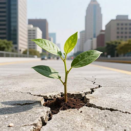 Growth Through Urban Concrete