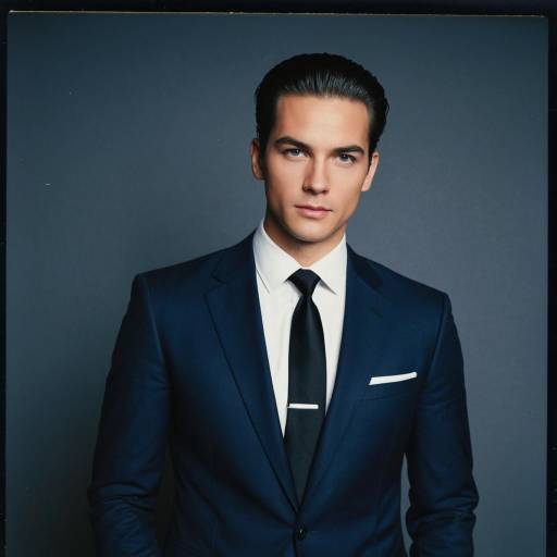 Man in Sharp Navy Suit