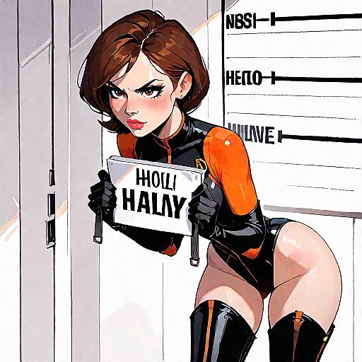 Helen Parr Mugshot: Angry Superhero Bodysuit