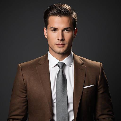 Photorealistic Modern Man Fashion Portrait