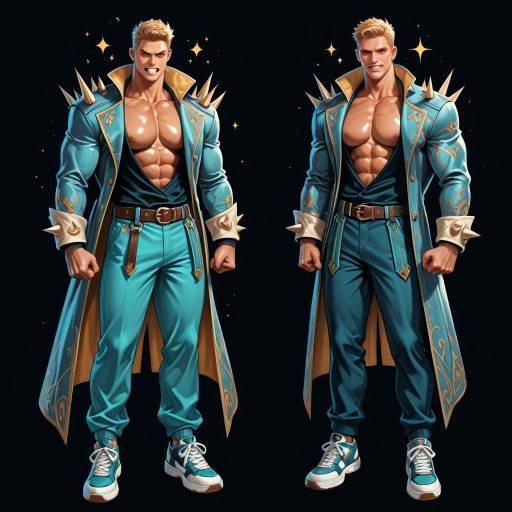 Muscular Champion with Fierce Look Muscular Champion with Fierce Look