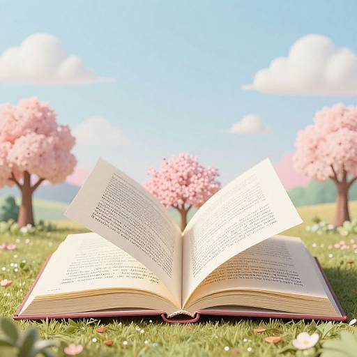 Surreal Idiom-Inspired Book Landscape