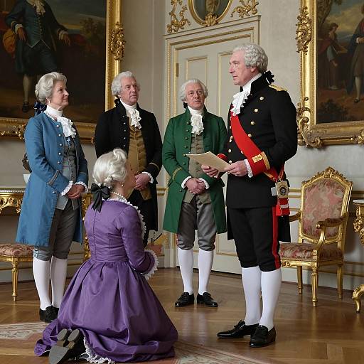 Elegant 18th-Century Gathering in Grand Room