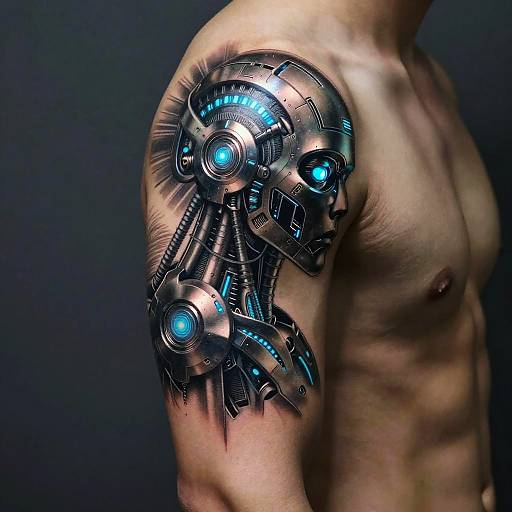 Futuristic Biomechanical Tattoo Generator
