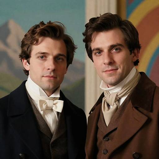 Two Men in 19th Century Attire
